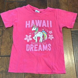 Girls Unicorn Hawaii “Believe in Your Dreams” Shirt